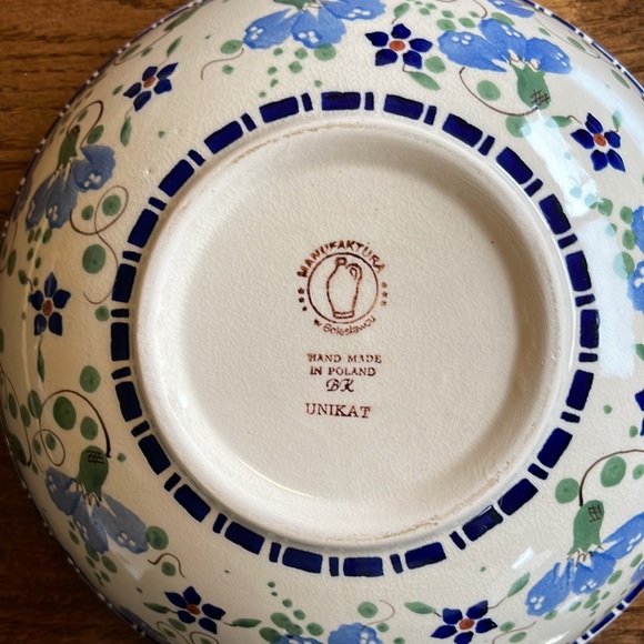 Polish Pottery Serving Bowl - Picture 4 of 6
